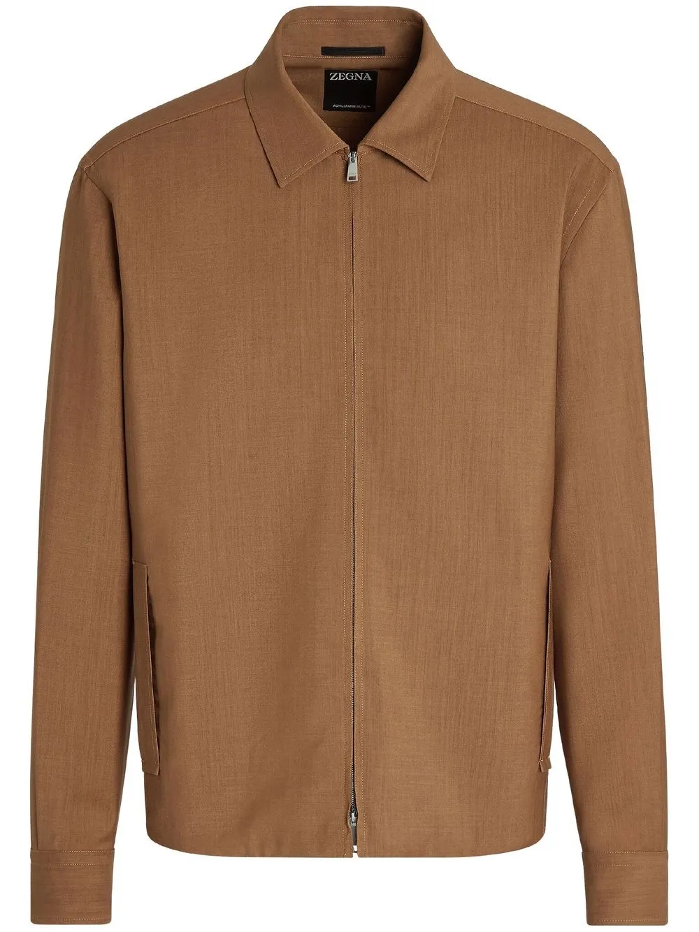 

Zegna sobrecamisa con botones - Marrón