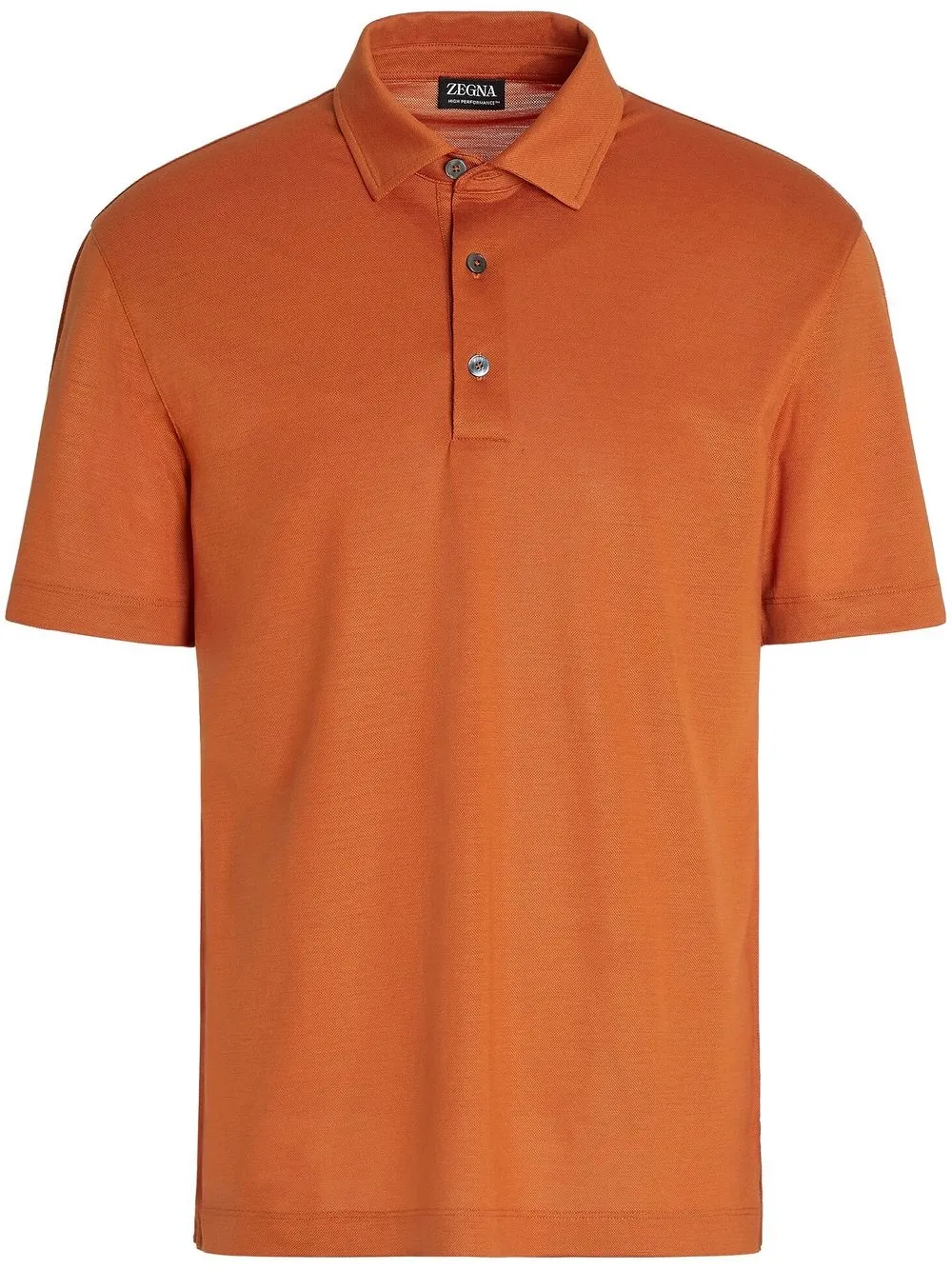 

Zegna playera tipo polo con botones - Naranja