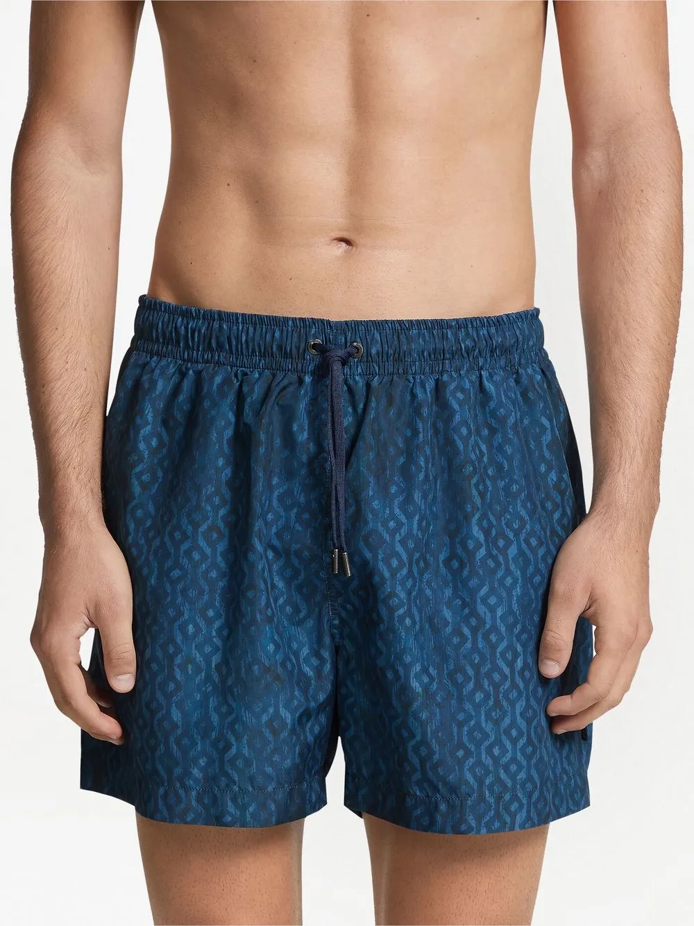 Zegna Zwembroek met print - Blauw