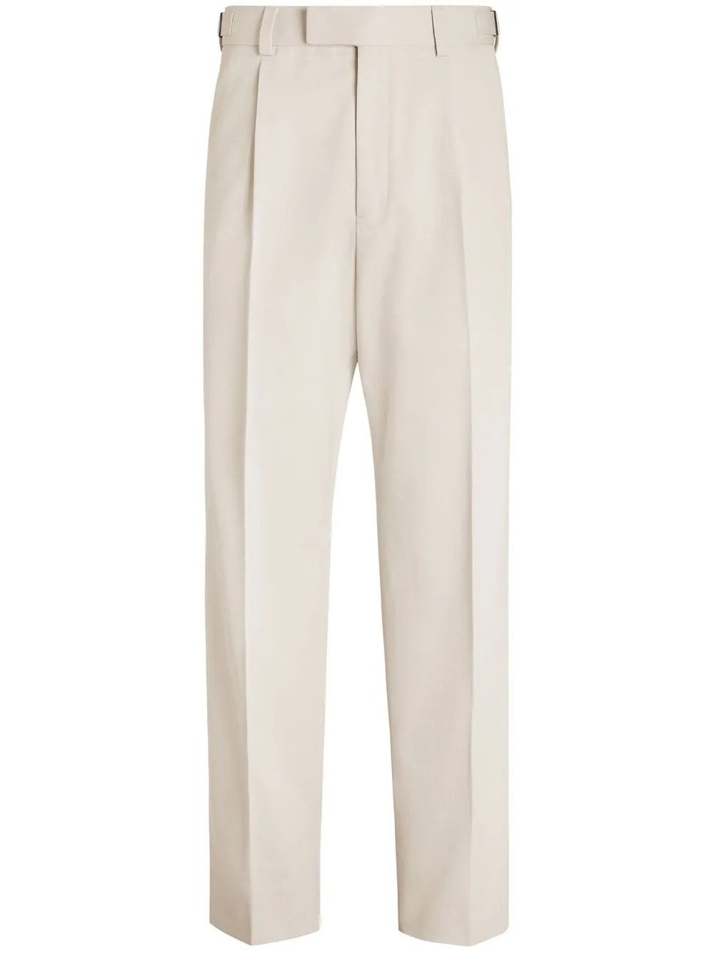 

Zegna off-centre fastening trousers - White