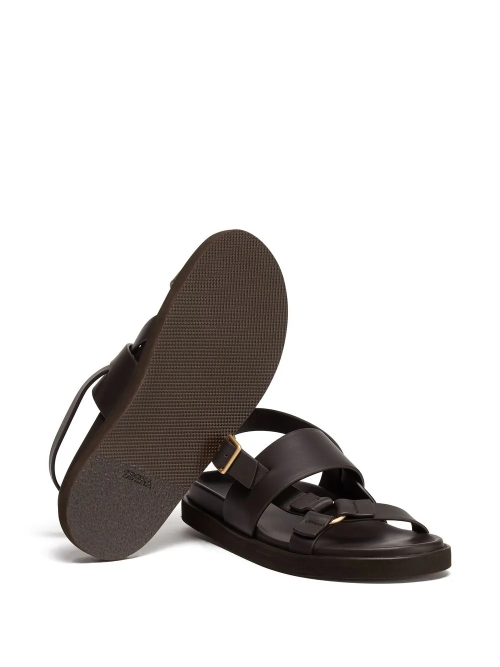 Zegna Panarea Leather Sandals Farfetch