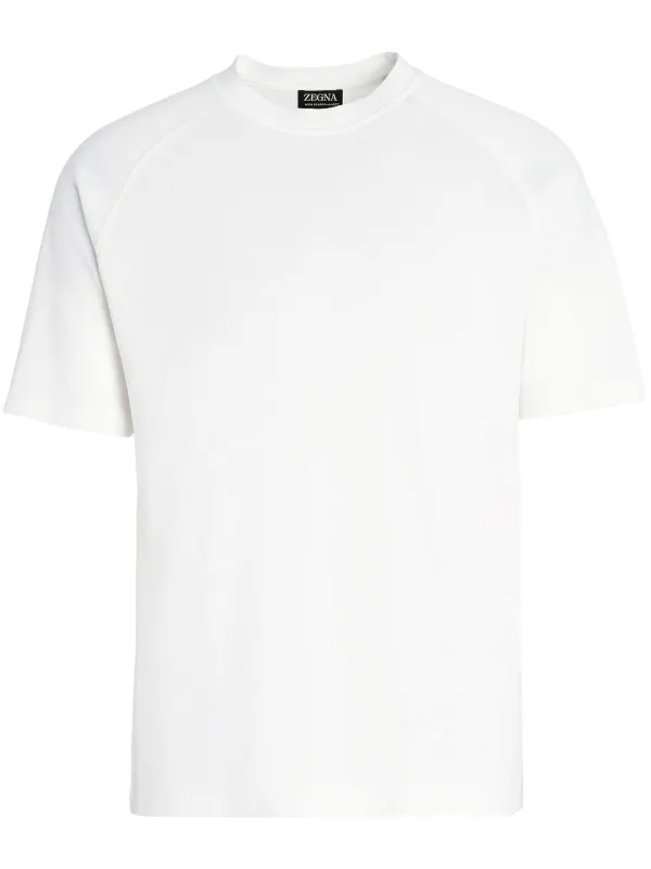 Tシャツ・カットソー ZEGNA Men T-shirt White N3M201690 105 Zegna - Cotton crew-neck T-shirt White - The Corner