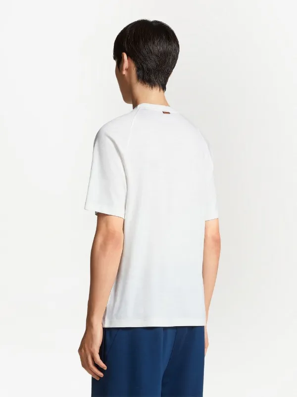 Zegna High Performance Wool T-shirt | White | FARFETCH JO