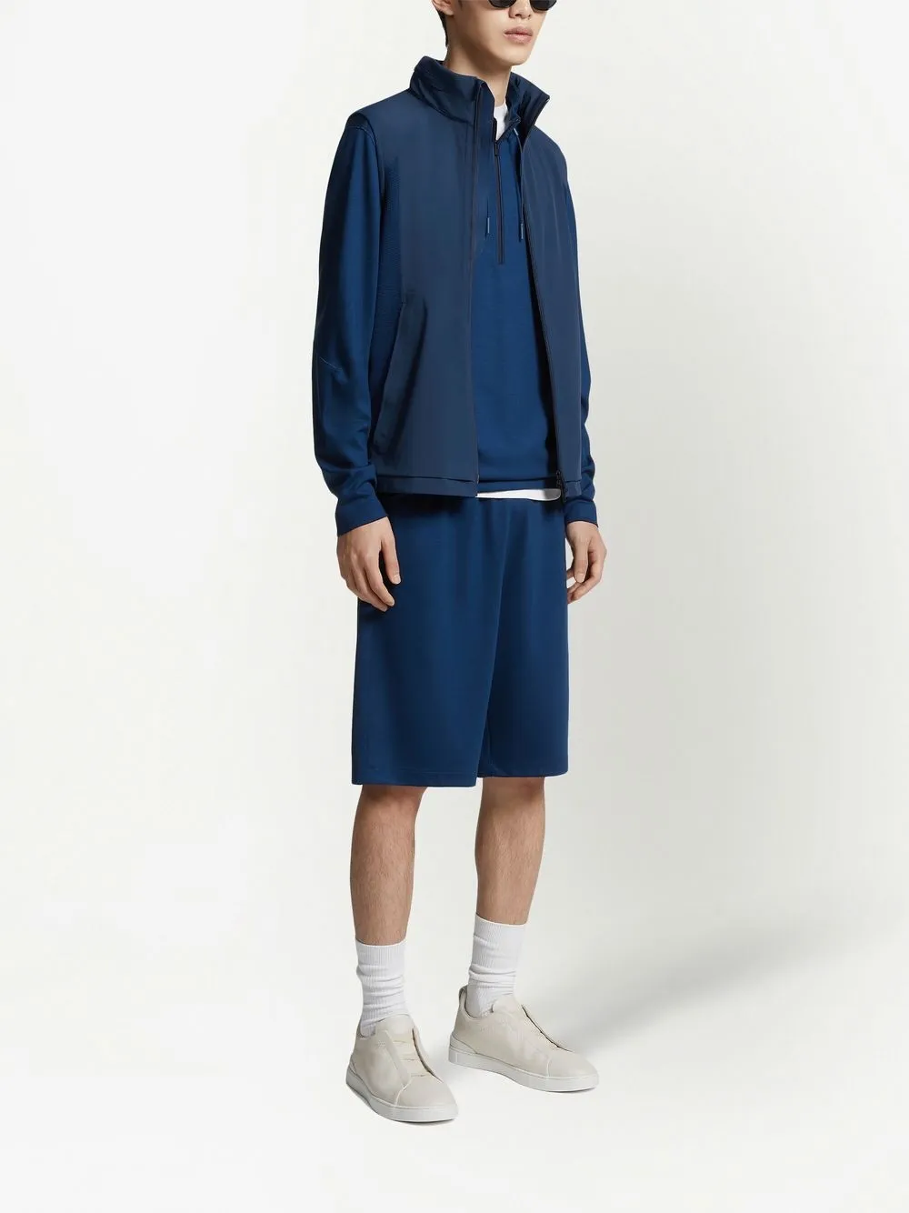 Zegna High Performance Wool T-shirt In White