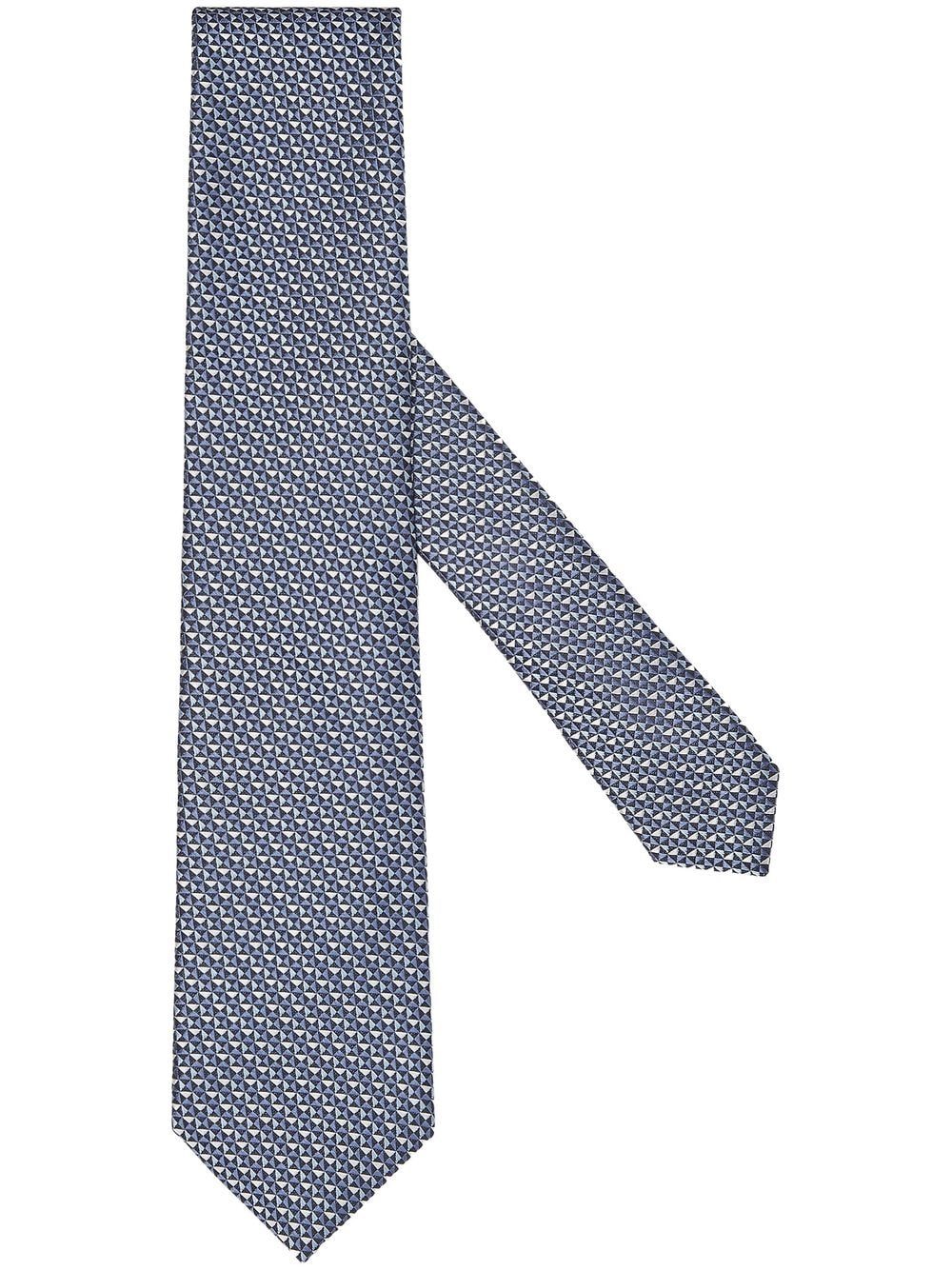 ZEGNA MACROARMATURE SILK TIE