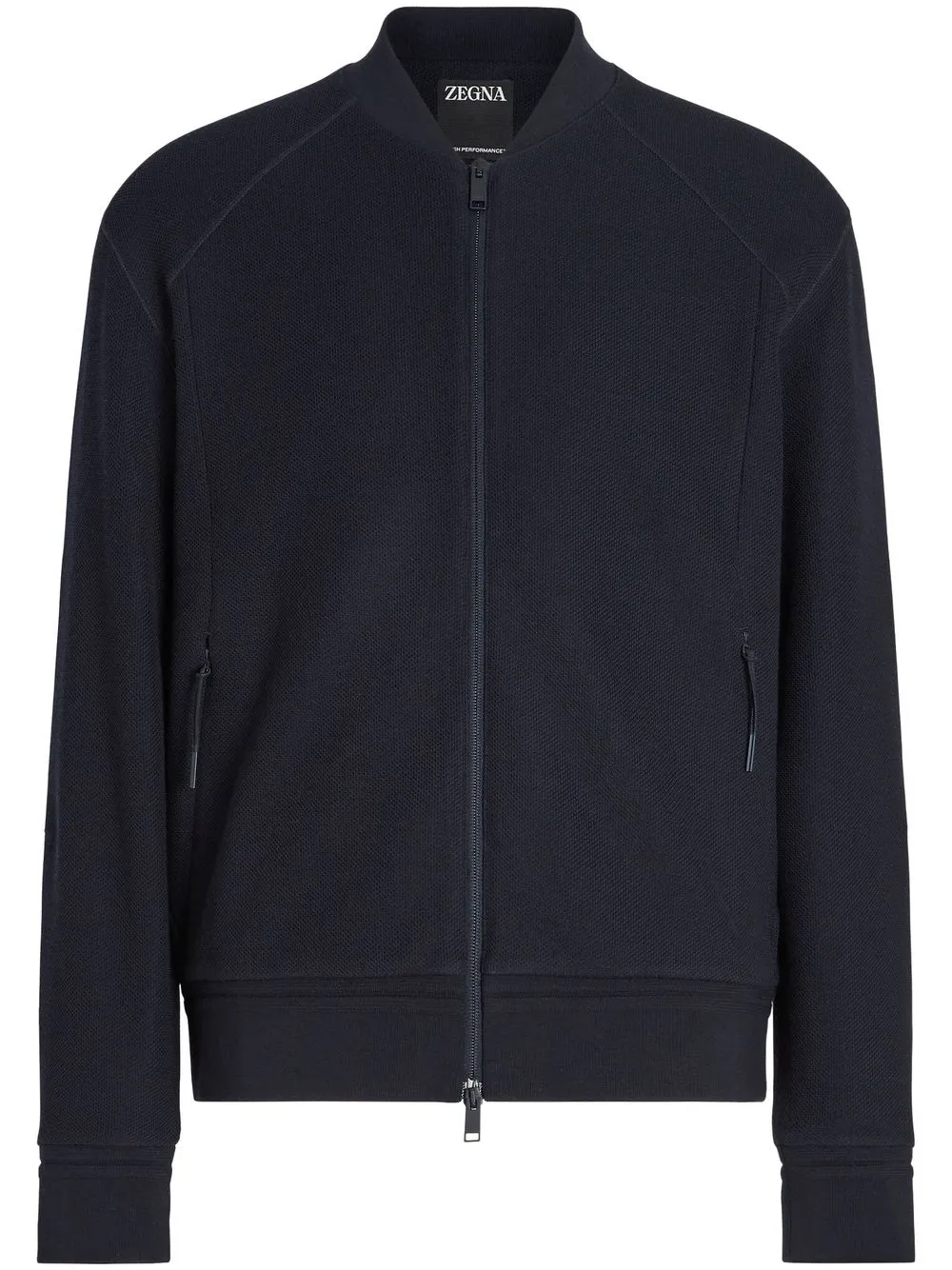 

Zegna zipped-up knit cardigan - Blue