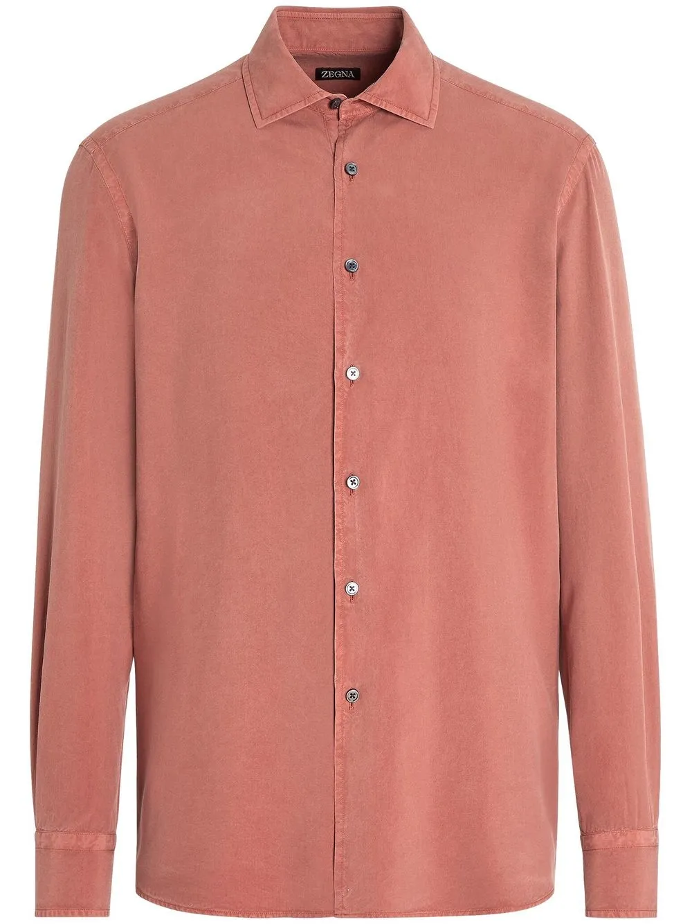 

Zegna camisa de seda manga larga - Rojo