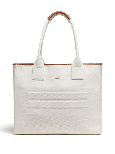 Zegna cotton-canvas tote bag