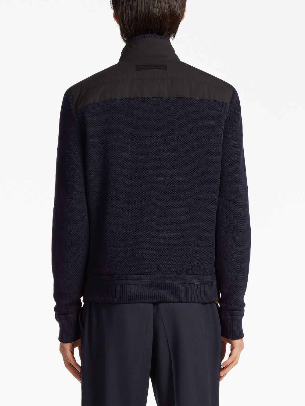 Zegna Funnel Neck Zip-up Down Jacket In Black | ModeSens