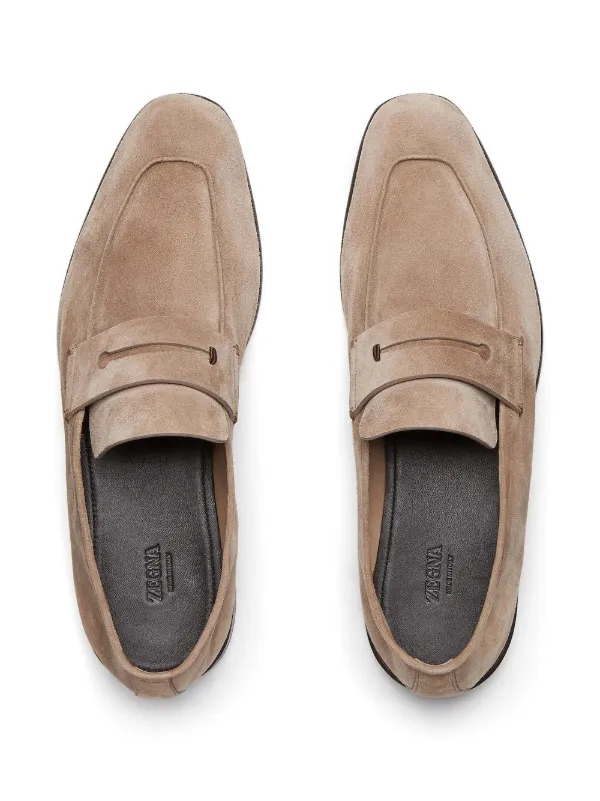 Zegna on sale suede loafers