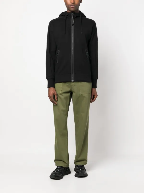 C.P. Company ジップアップ パーカー | ブラック | FARFETCH JP