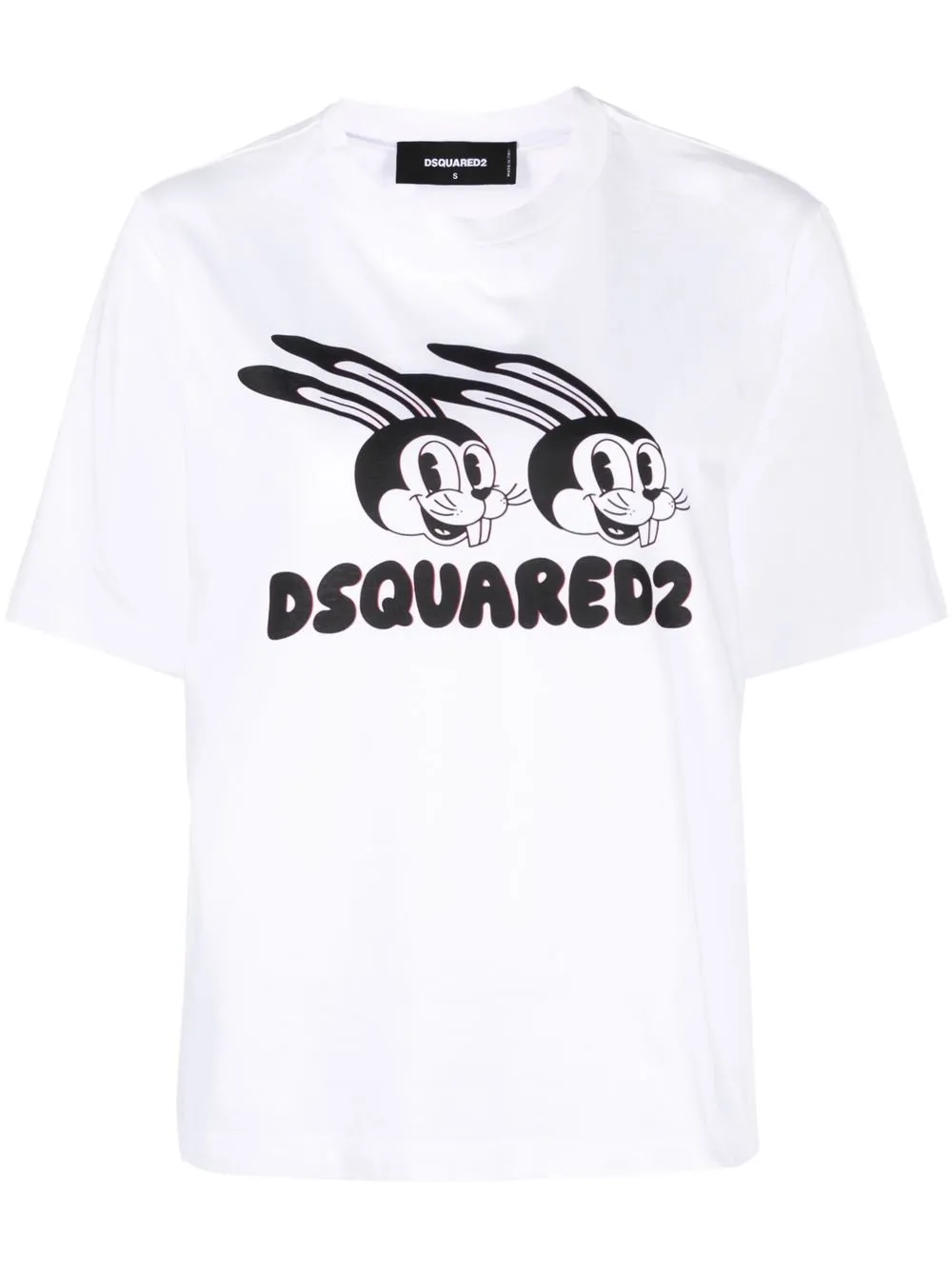 

Dsquared2 playera con logo estampado - Blanco