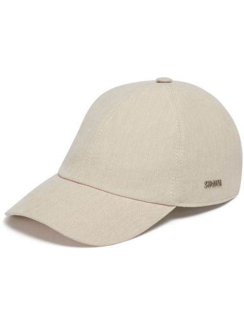 Zegna linen baseball cap