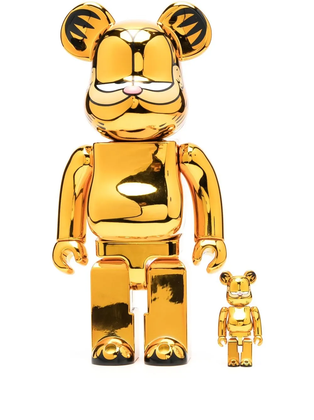 

Medicom Toy Be@rbrick Garfield toy set of 2 - Gold