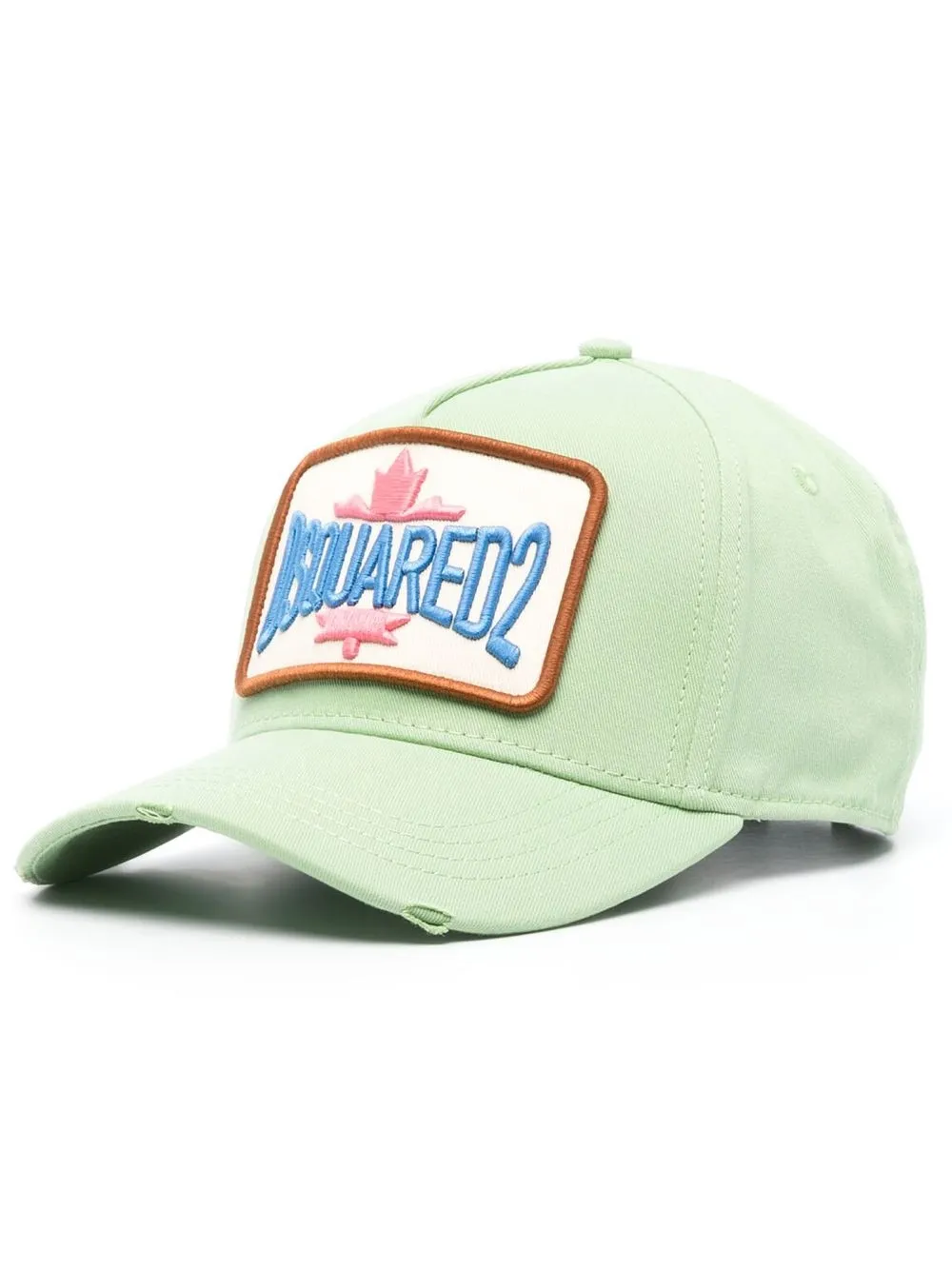 

Dsquared2 logo-patch cap - Green