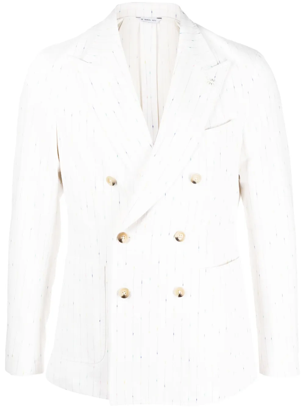 Manuel Ritz pinstripe double-breasted blazer