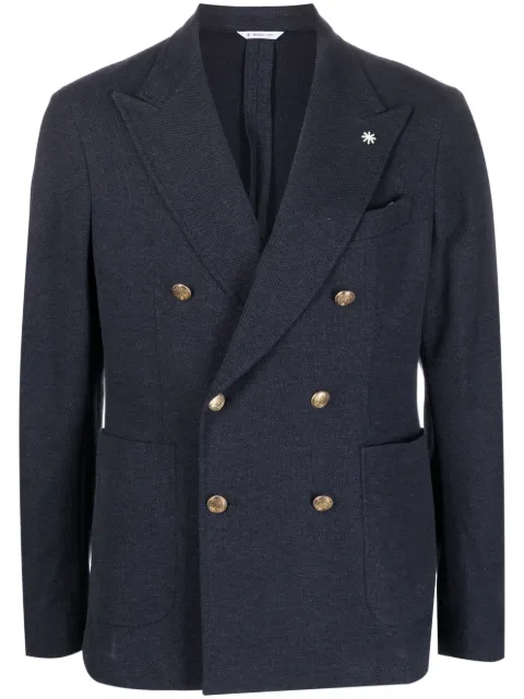 Manuel Ritz peak-lapels double-breasted blazer 