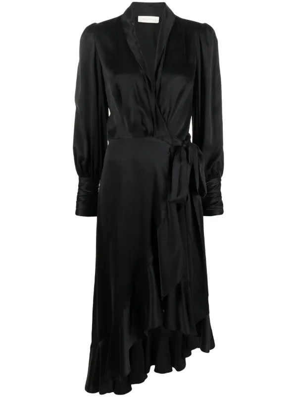 Zimmermann black ruffle clearance dress