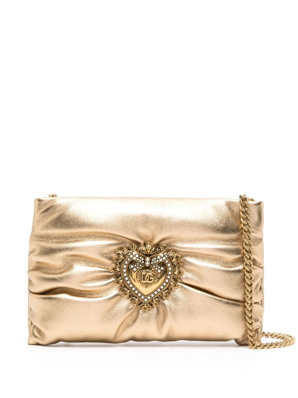 

Dolce & Gabbana Devotion padded shoulder bag - Gold