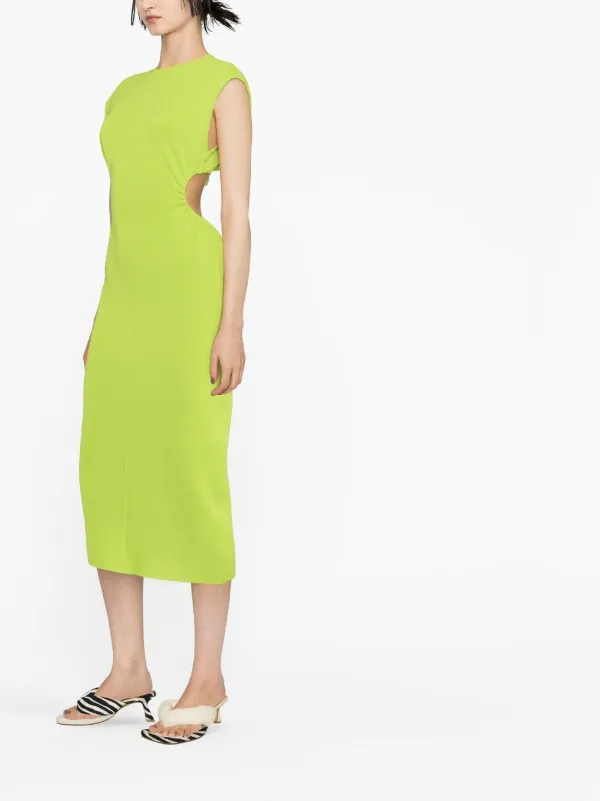 Neon lime shop midi dress