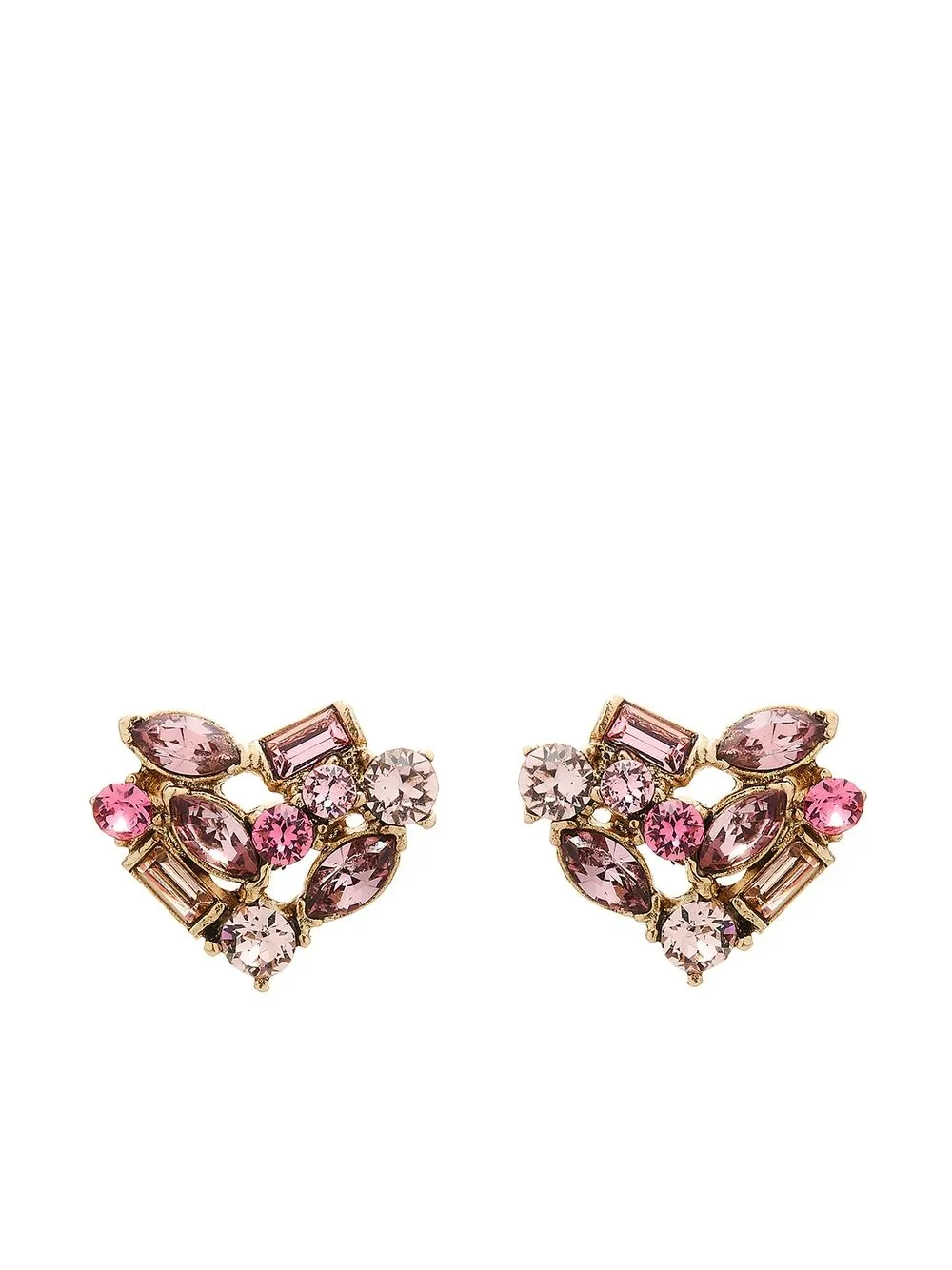 Oscar De La Renta crystalembellished Stud Earrings Farfetch