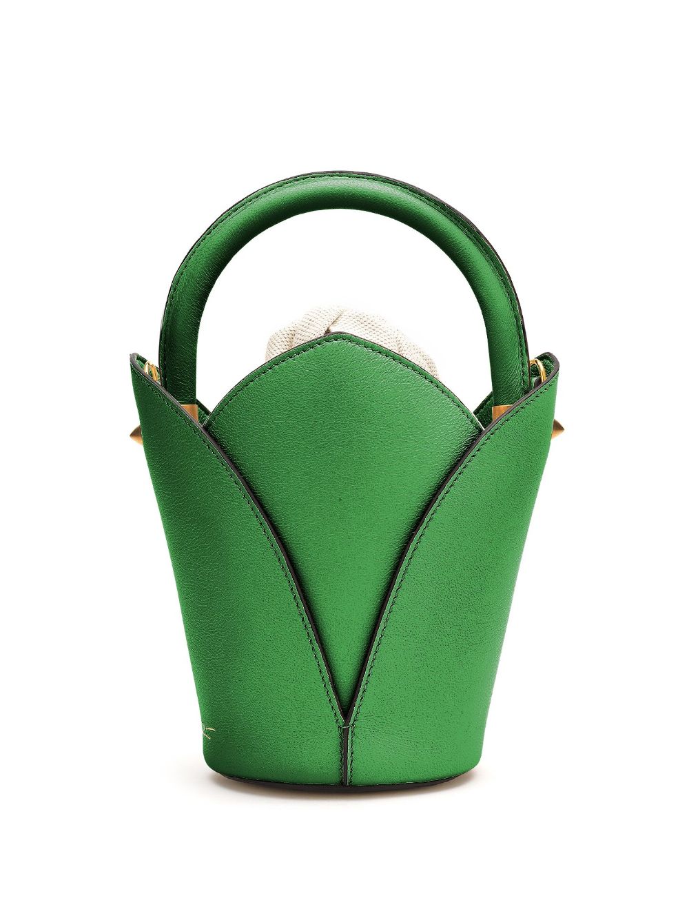 Oscar de la Renta Nano Tulipan top handle bucket bag - Green