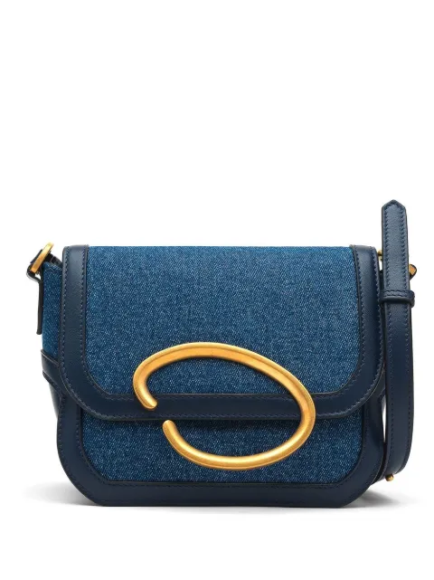 Oscar de la Renta denim cross-body bag