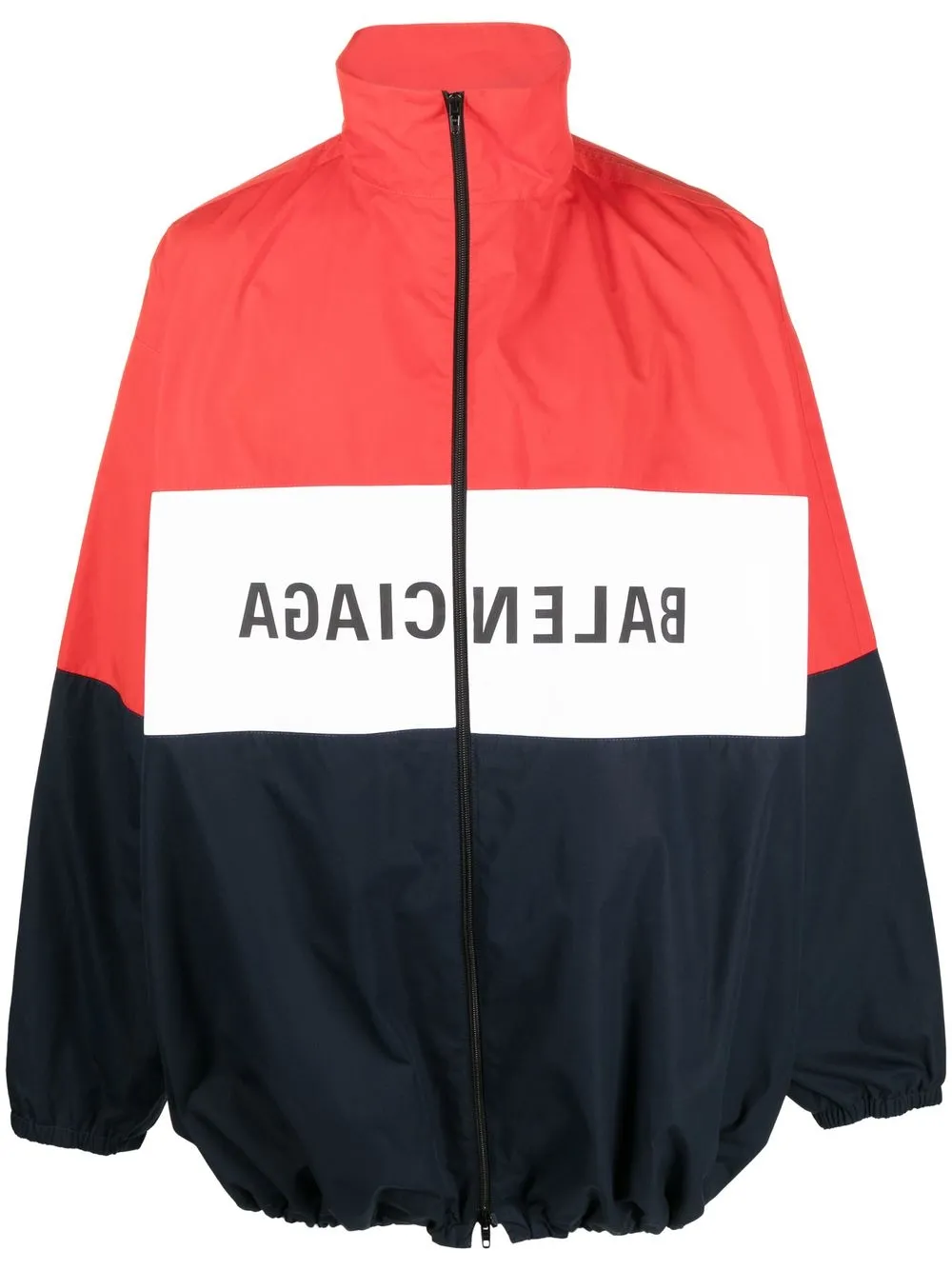 Balenciaga Black And Red Logo Track Jacket for Men