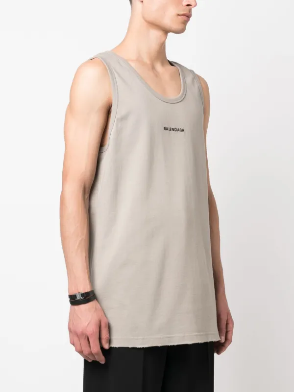 Balenciaga logo-print Tank Top - Farfetch