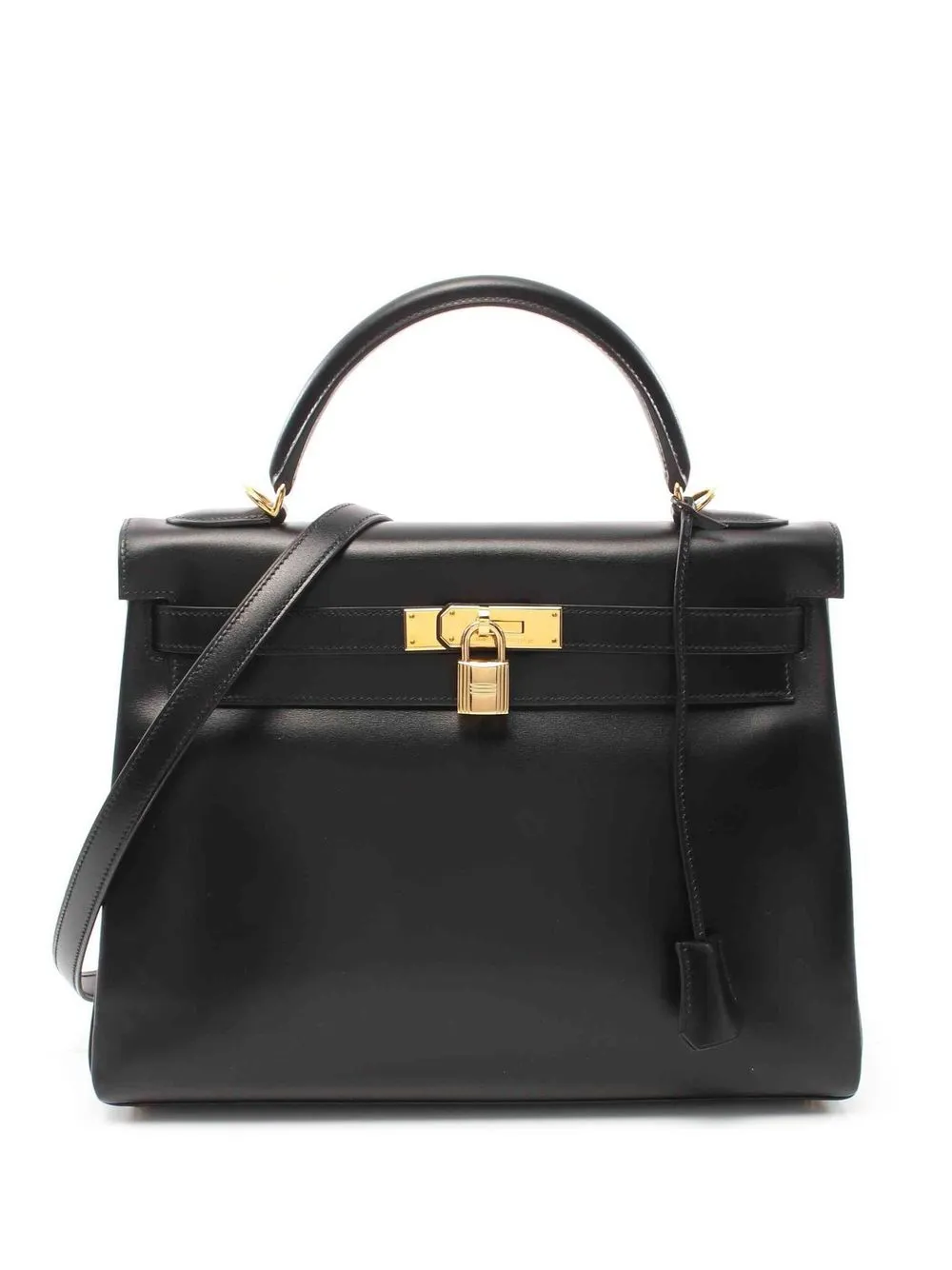

Hermès 2000 pre-owned Kelly 32 two-way bag - Black