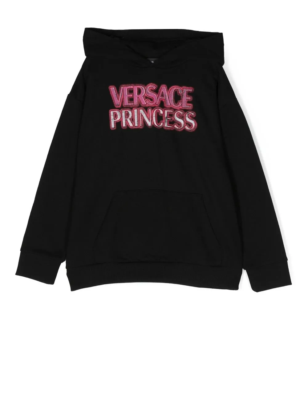 

Versace Kids logo-print pullover hoodie - Black