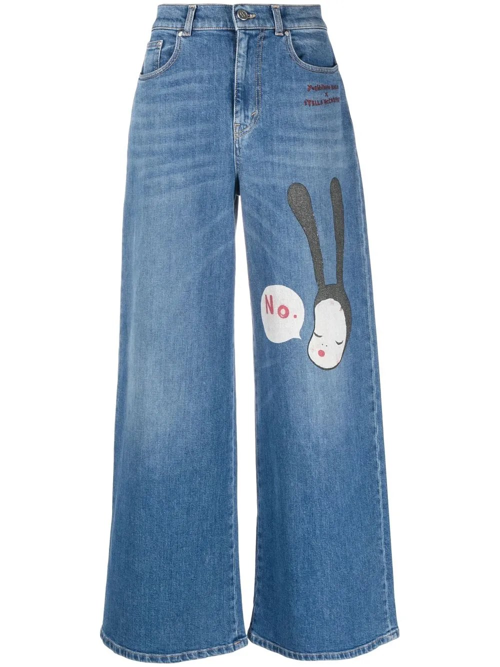 

Stella McCartney jeans anchos - Azul