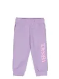 Versace Kids logo-print track pants - Purple