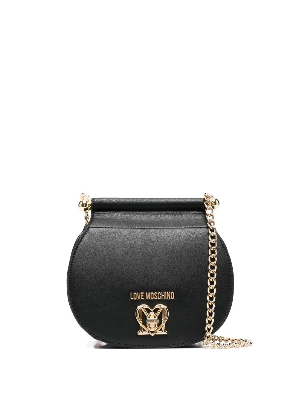 Love Moschino chain-link shoulder bag - Black