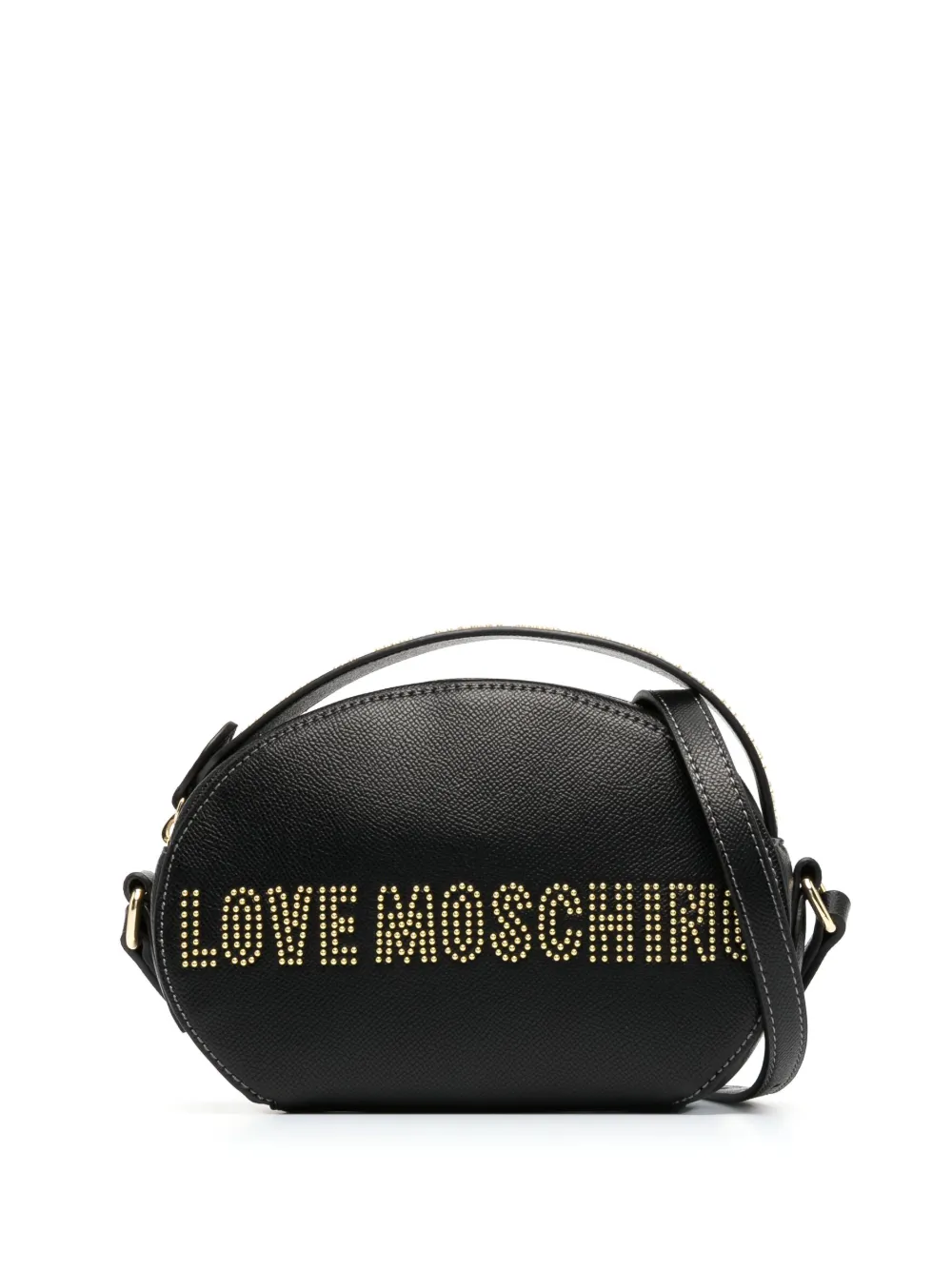 Love Moschino studded-logo crossbody bag