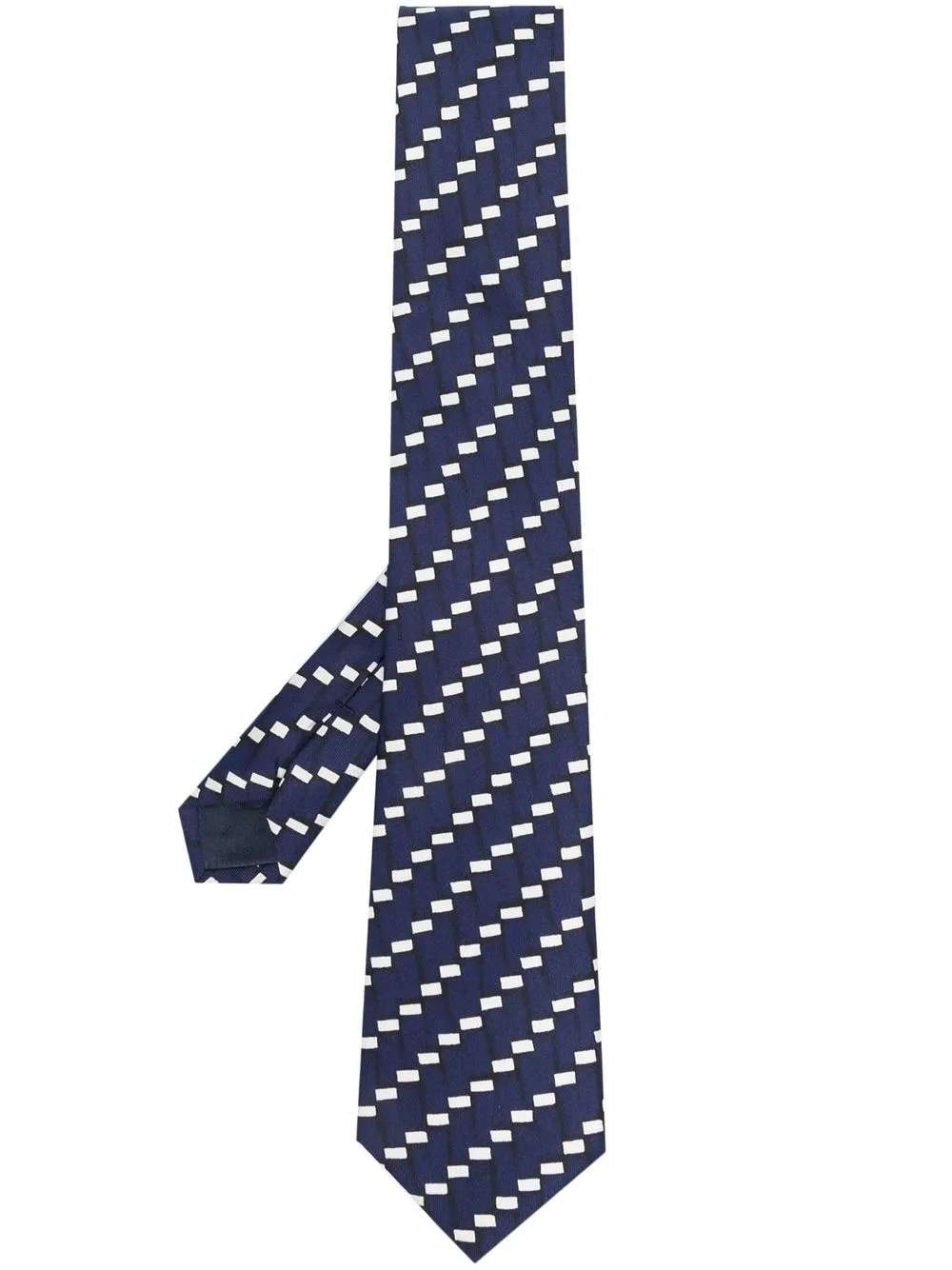 

Giorgio Armani patterned-jacquard silk tie - Blue