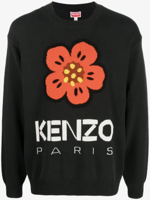 Kenzo Boke Flower intarsia-knit jumper