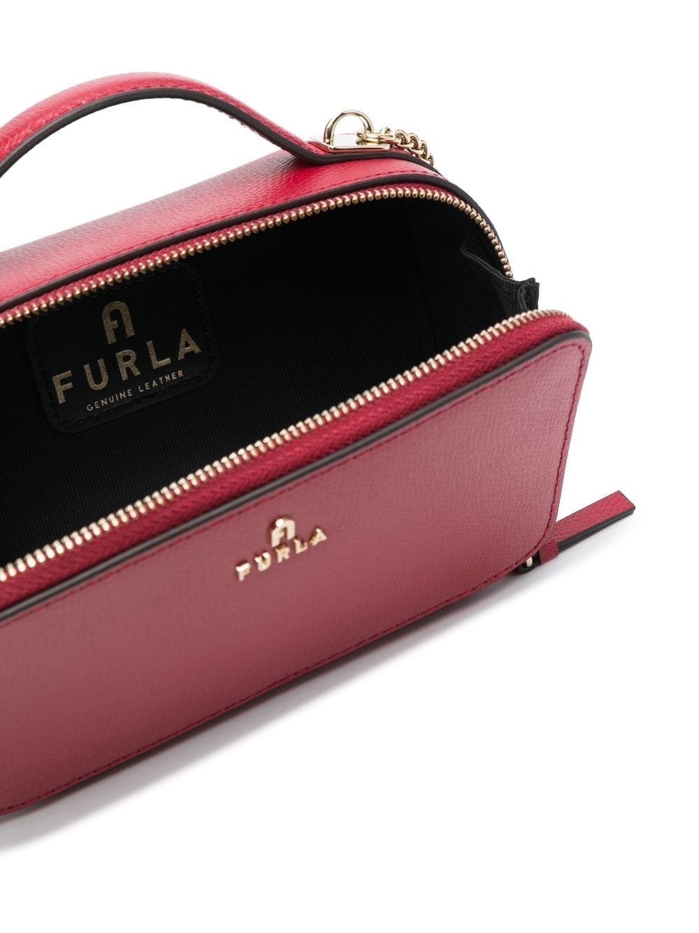 Furla Camelia Leather Crossbody Bag - Black