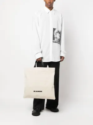 JIL SANDER キャンバストートバッグ Tape トートバッグ ミディアム メンズ | Jil Sander 公式