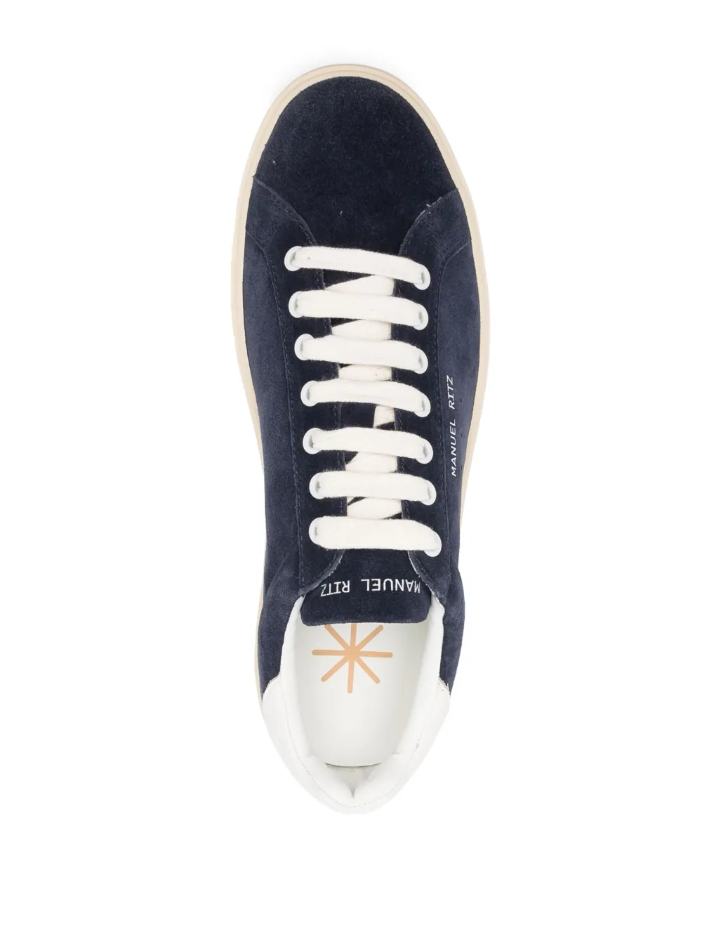 Manuel Ritz Logo Print Suede Sneakers Farfetch