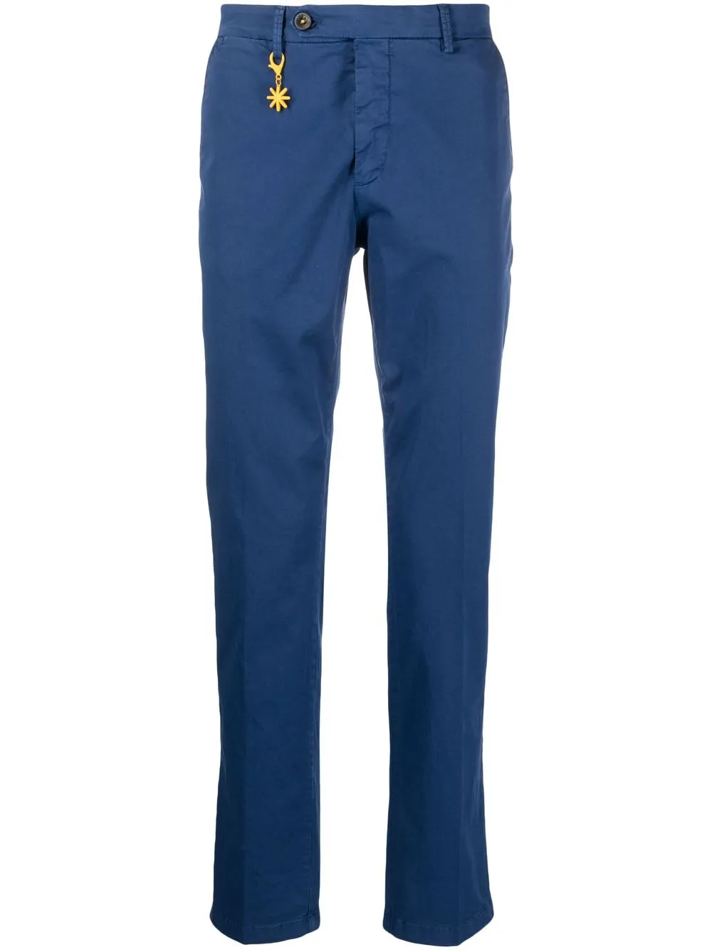 

Manuel Ritz straight-leg cotton trousers - Blue