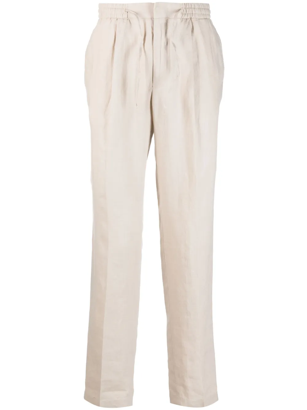 Manuel Ritz drawstring four-pocket straight trousers | Neutrals | Image 1
