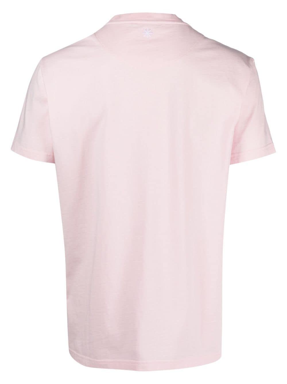 Manuel Ritz T-shirt met geborduurd logo - Roze