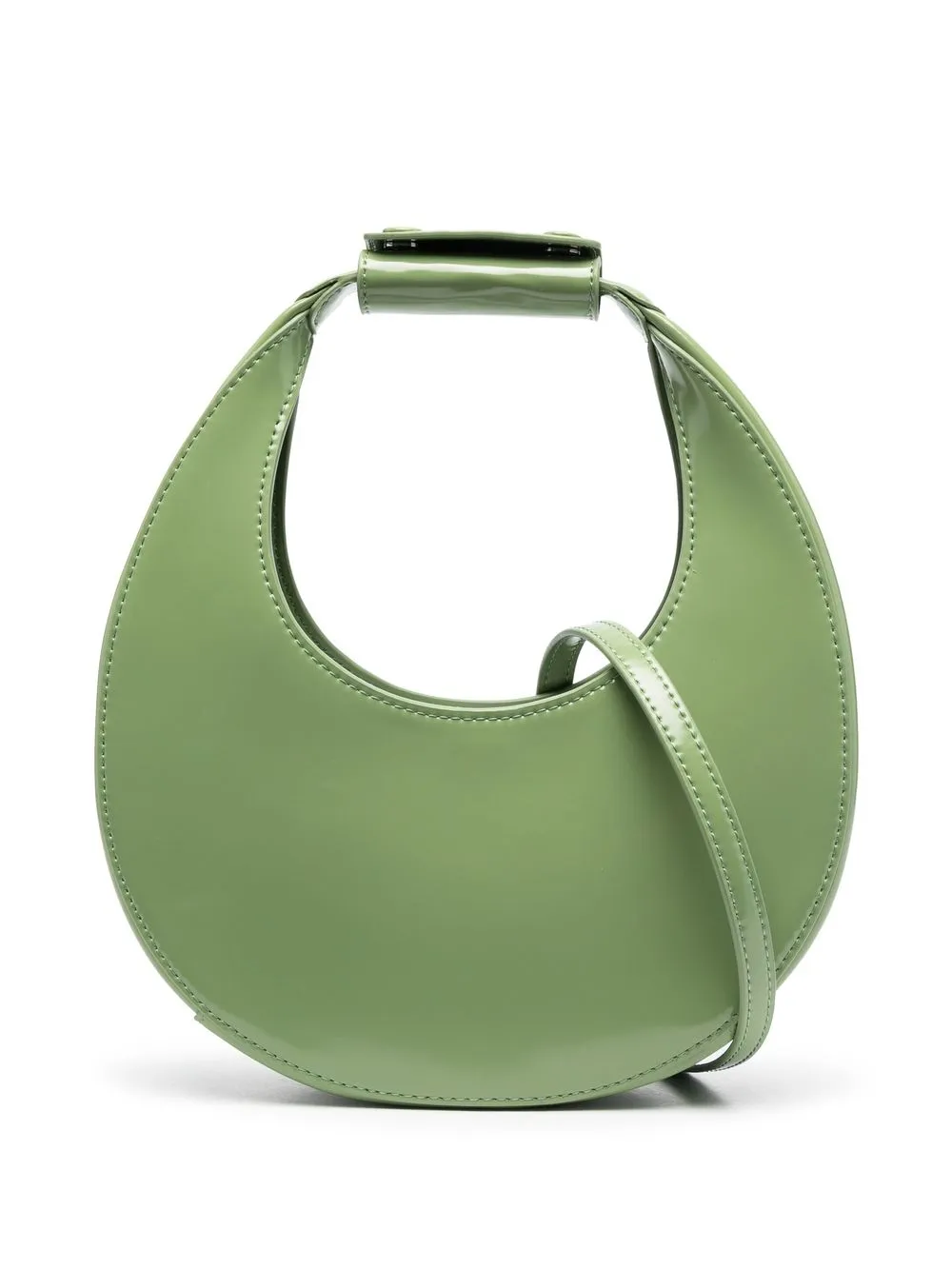 

STAUD Moon leather tote bag - Green
