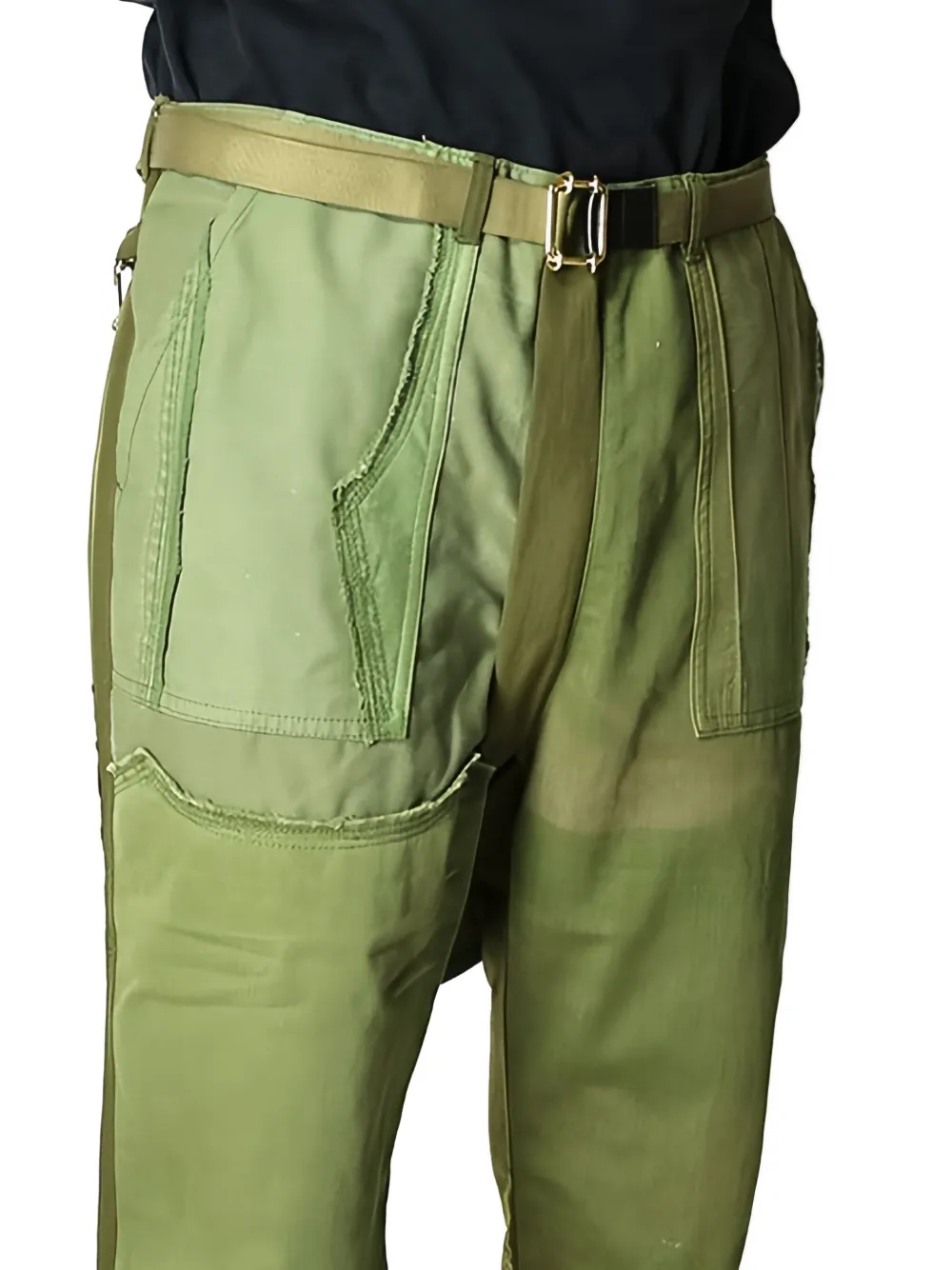 Children Of The Discordance Logo-print Cargo Trousers In Green