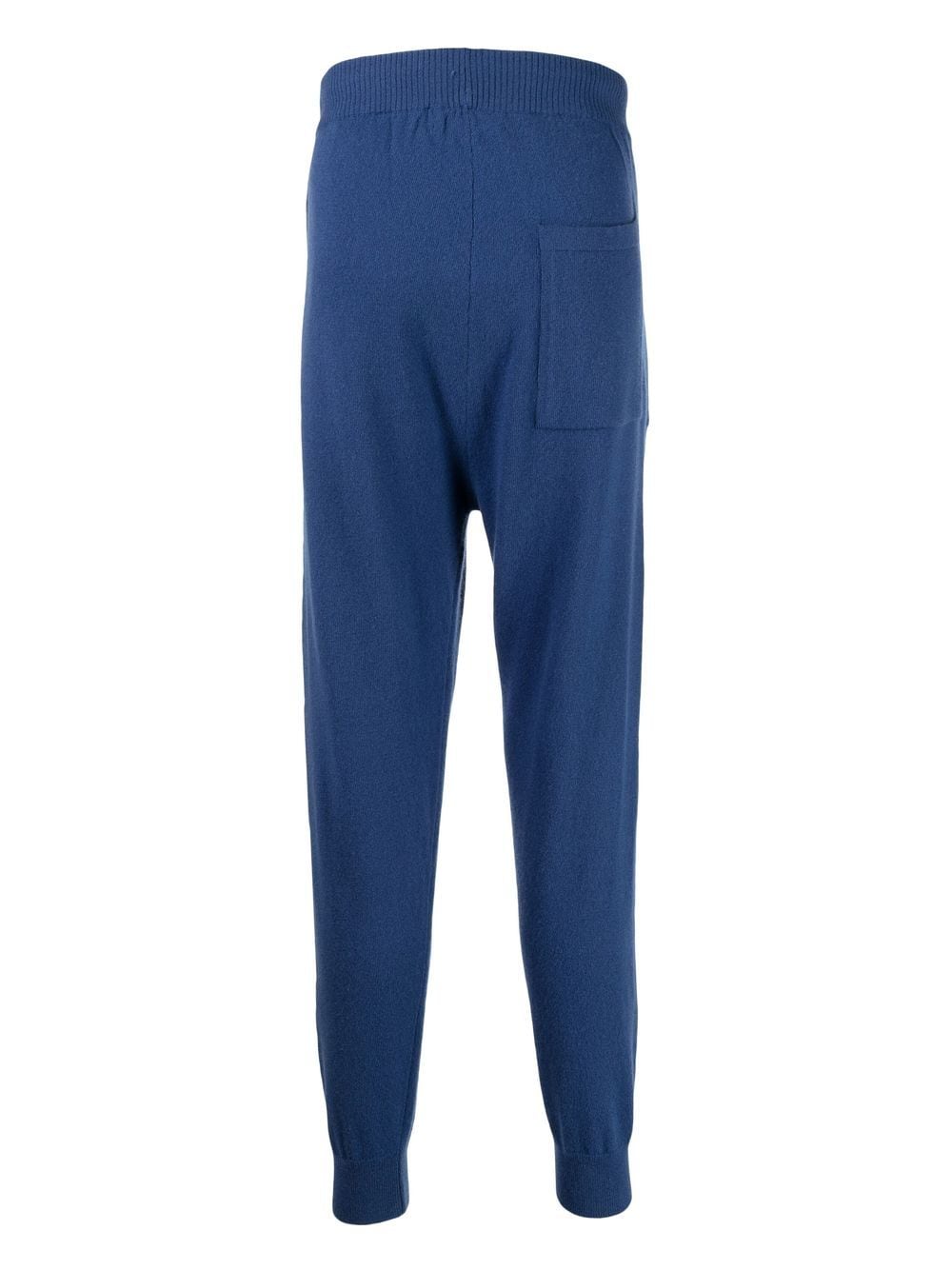 Shop Pringle Of Scotland Fine-knit Drawstring Track-pants In Blue