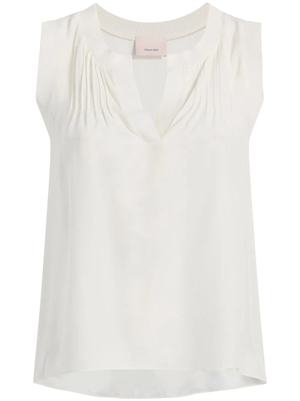 

Cinq A Sept Lannah silk top - White