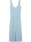 St. John tweed scoop neck dress - Blue