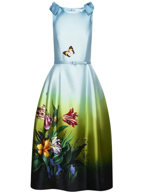 Oscar de la Renta - sleeveless flared dress