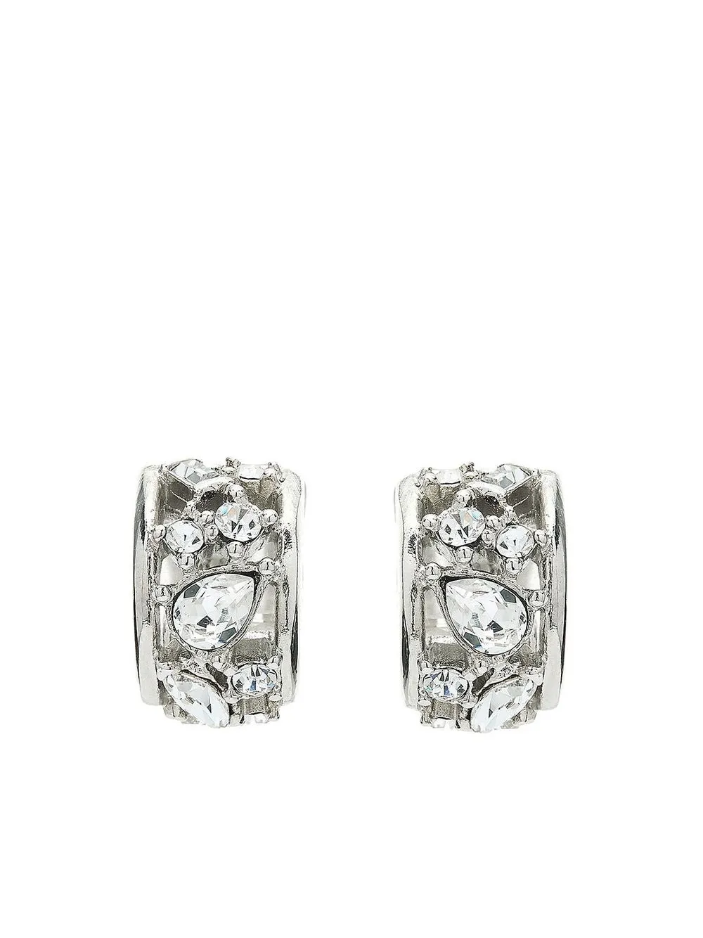 

Oscar de la Renta Tutti Frutti cuff earrings - Silver